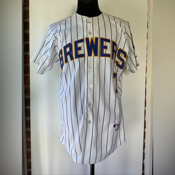 Majestic Authentic Milwaukee Brewers, JJ Hardy Stitched Jersey Size 48 - Picture 1 of 7